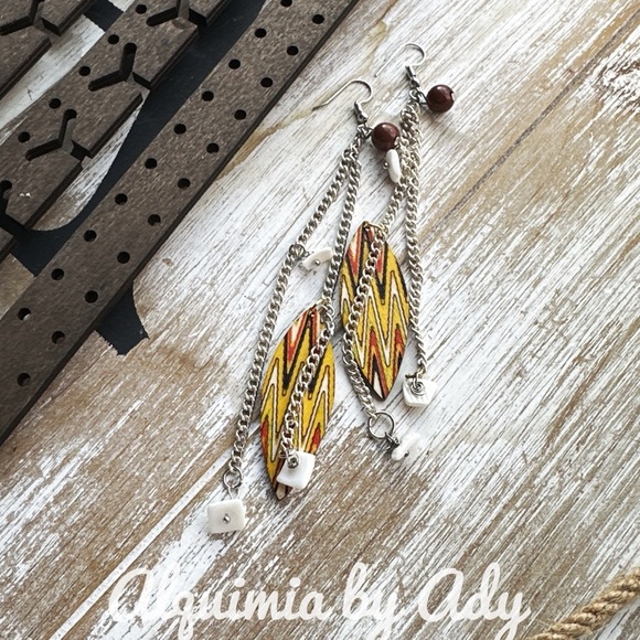 Alquimia by Ady Multicolor Chain Earrings - Picture 2 of 2